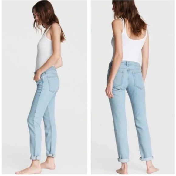 Rag & Bone Featherweight Dre Low-Rise Slim Fit Boyfriend Jeans in Blossom Sz 27 - Picture 2 of 11